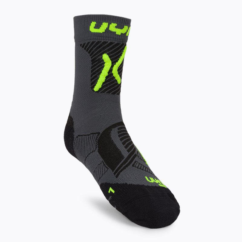 Pánské cyklistické ponožky UYN MTB anthracite/yellow fluo
