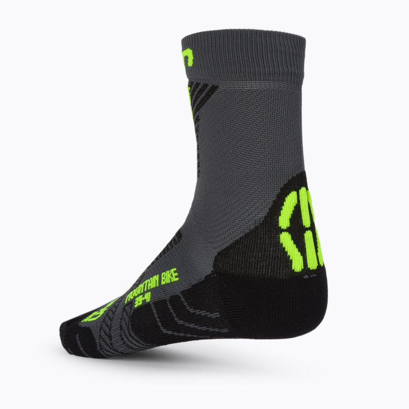 Pánské cyklistické ponožky UYN MTB anthracite/yellow fluo 2