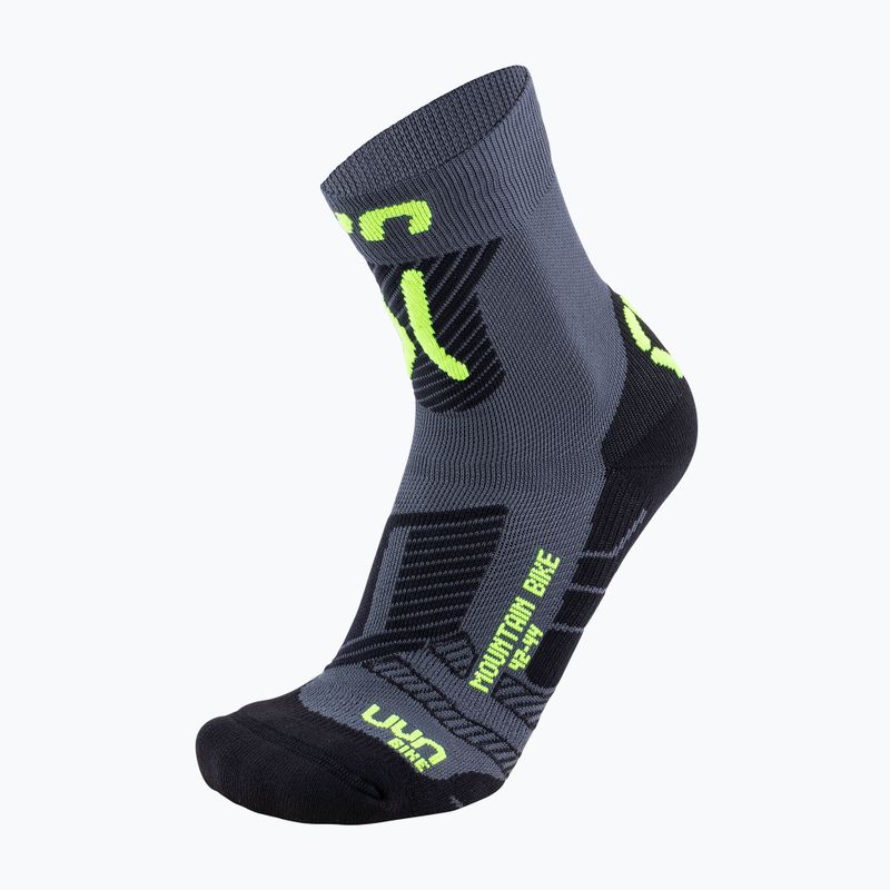 Pánské cyklistické ponožky UYN MTB anthracite/yellow fluo 5