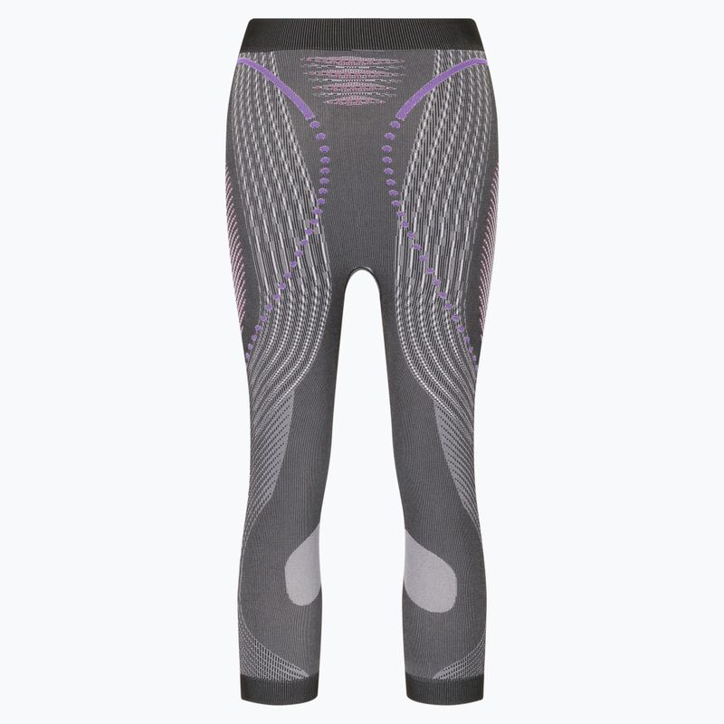 Dámské termoaktivní kalhoty UYN Evolutyon UW Medium anthracite melange/raspberry/purple 2