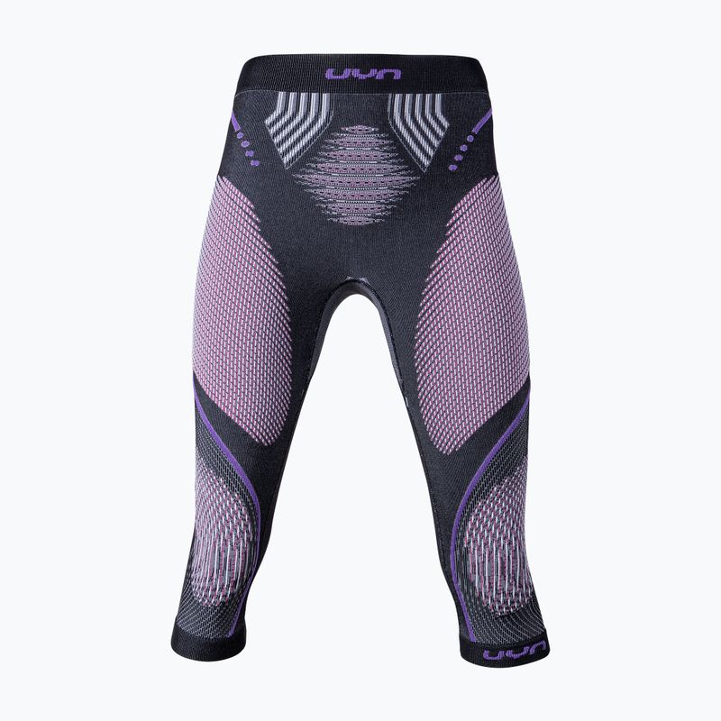 Dámské termoaktivní kalhoty UYN Evolutyon UW Medium anthracite melange/raspberry/purple 5
