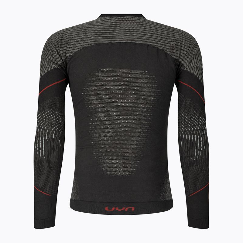 Pánská termoakční mikina UYN Evolutyon Comfort UW Shirt charcoal/white/red 2