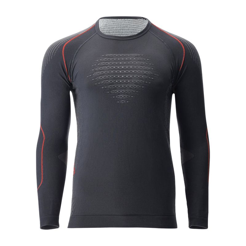Pánská termoakční mikina UYN Evolutyon Comfort UW Shirt charcoal/white/red 4