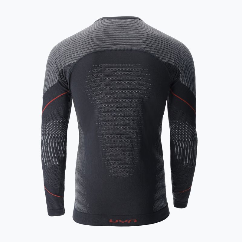 Pánská termoakční mikina UYN Evolutyon Comfort UW Shirt charcoal/white/red 5