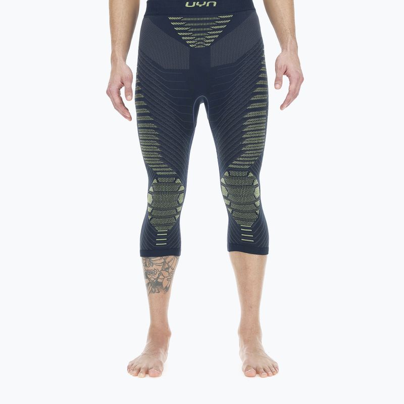 Pánské termoaktivní kalhoty UYN Resilyon Ue UW Medium dark blue/yellow 4