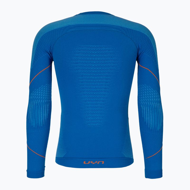 Pánská termoakční mikina UYN Evolutyon UW Shirt blue/blue/orange shiny 2