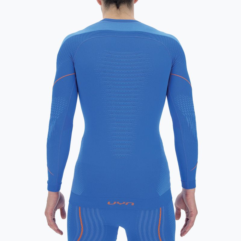 Pánská termoakční mikina UYN Evolutyon UW Shirt blue/blue/orange shiny 5