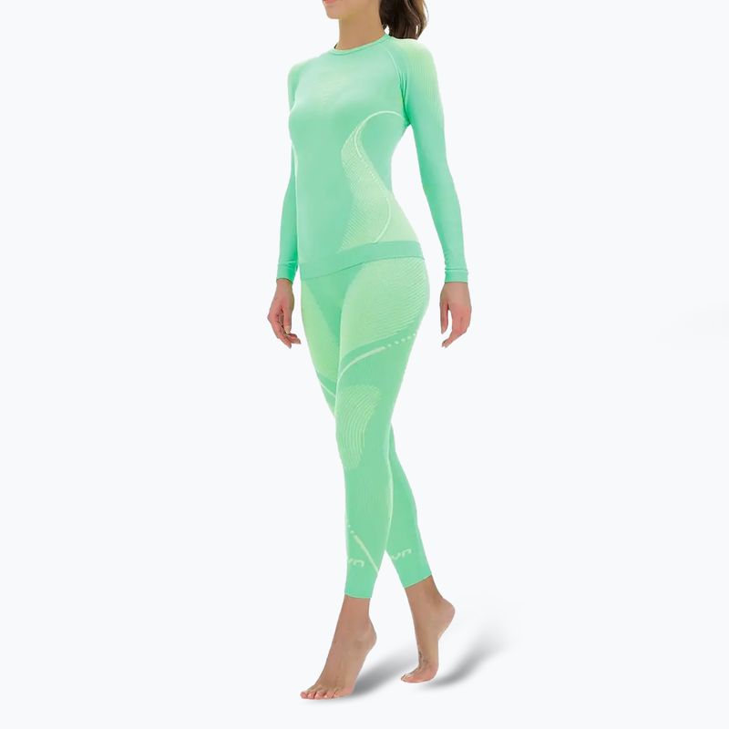 Dámská termoakční mikina UYN Evolutyon UW Shirt light green/white/white 2