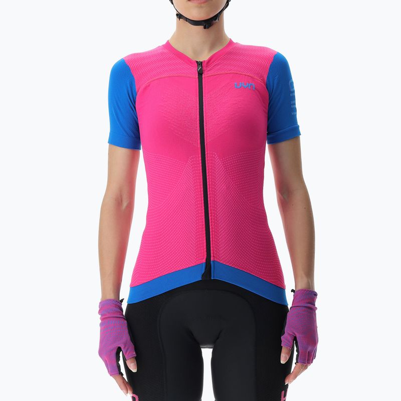 Dámský cyklistický dres UYN Garda magenta/cyan