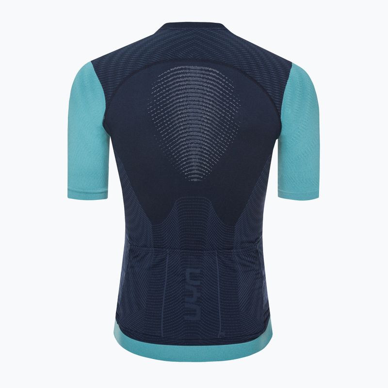 Pánský cyklistický dres UYN Garda peacot/blue radiance 6