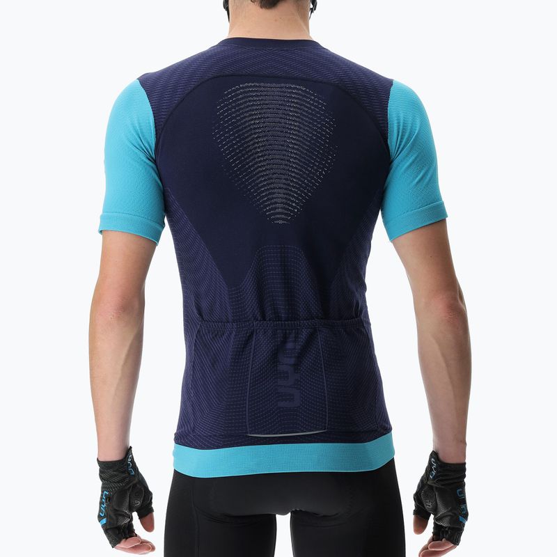 Pánský cyklistický dres UYN Garda peacot/blue radiance 2