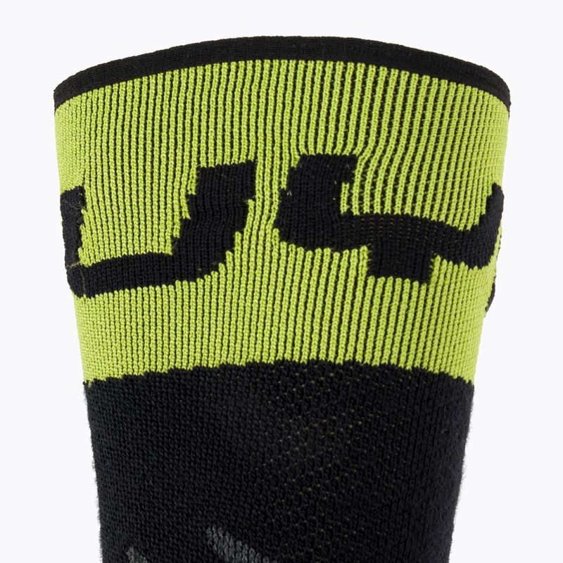 Pánské lyžařské ponožky UYN Ski One Merino black/lime 4