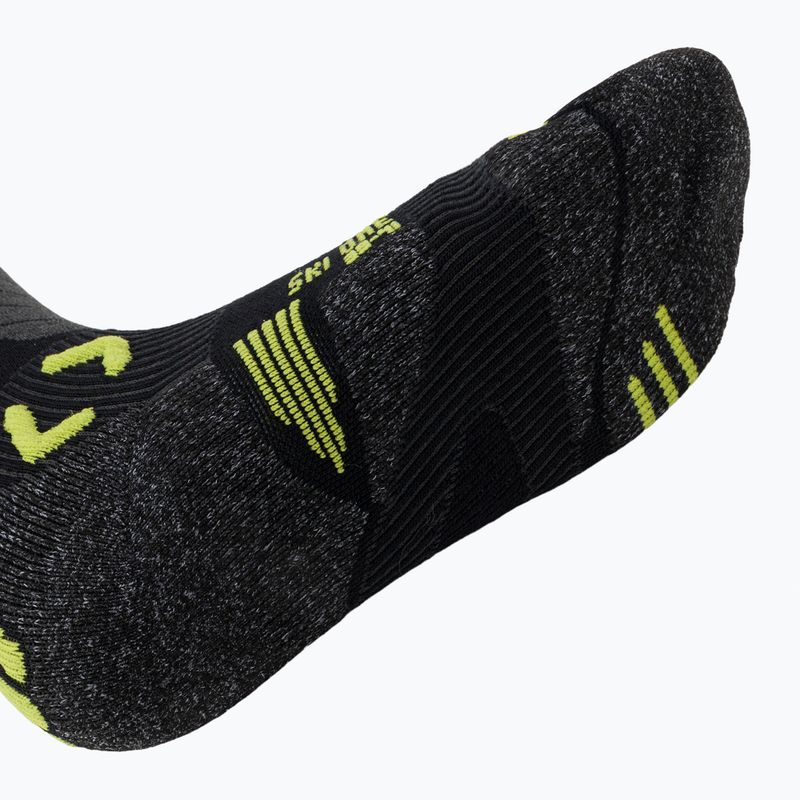Pánské lyžařské ponožky UYN Ski One Merino black/lime 5