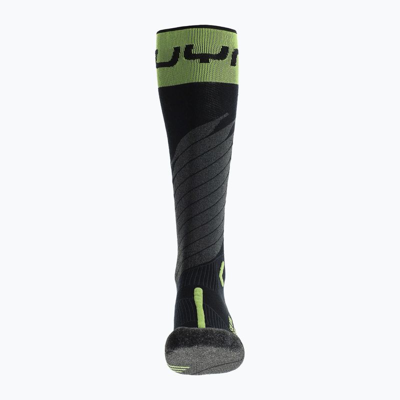 Pánské lyžařské ponožky UYN Ski One Merino black/lime 3