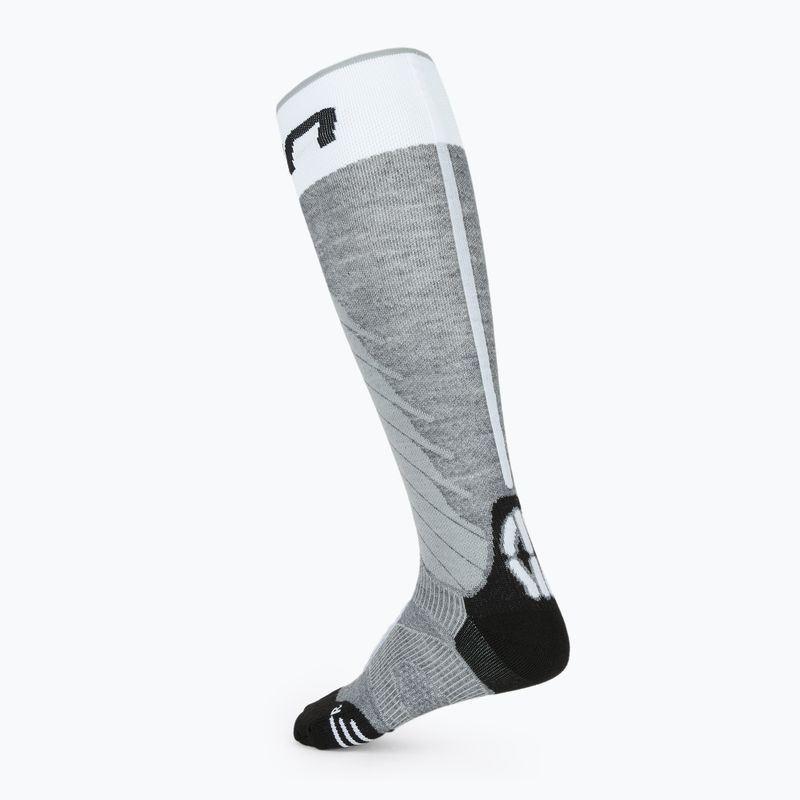 Pánské lyžařské ponožky UYN Ski One Merino grey melange/white 2