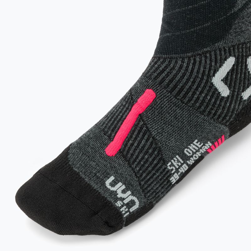 Pánské lyžařské ponožky UYN Ski One Merino anthracite/pink 3