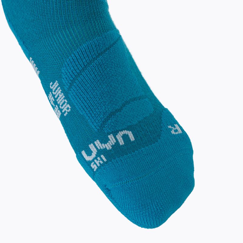 Dětské lyžařské ponožky UYN Junior Ski turquoise 3