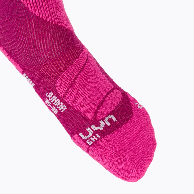 Dětské lyžařské ponožky UYN Junior Ski pink 3