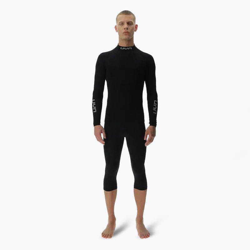Pánská termoakční mikina UYN Elevatyon Biomorph LS Turtle Neck black 2