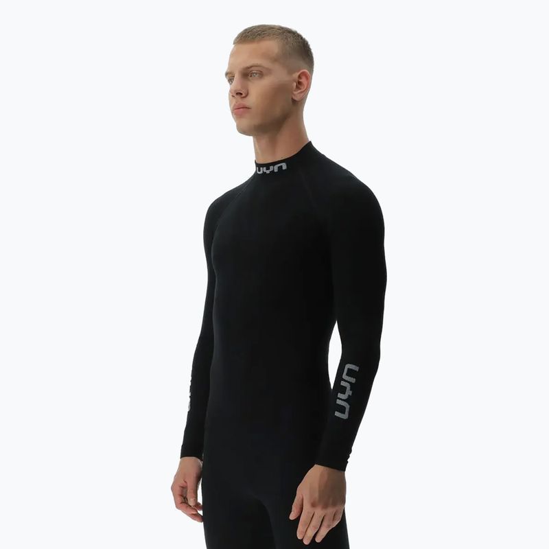 Pánská termoakční mikina UYN Elevatyon Biomorph LS Turtle Neck black 4