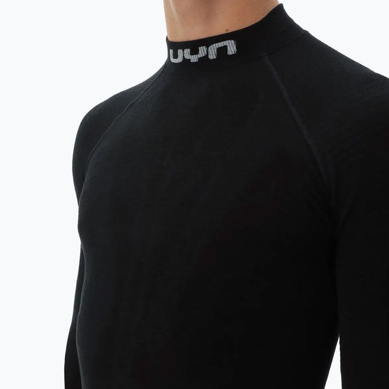 Pánská termoakční mikina UYN Elevatyon Biomorph LS Turtle Neck black 5