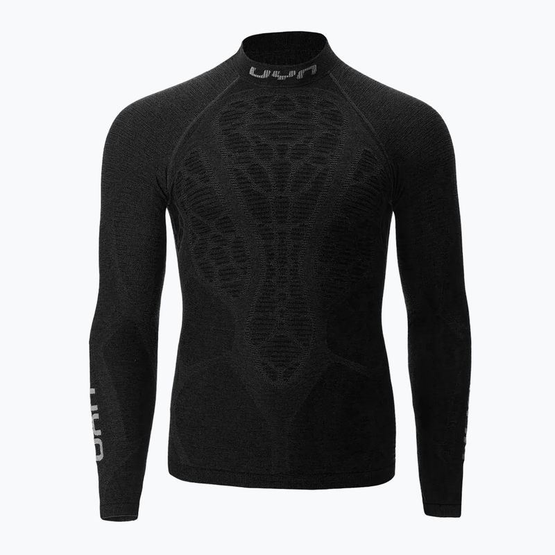 Pánská termoakční mikina UYN Elevatyon Biomorph LS Turtle Neck black 7