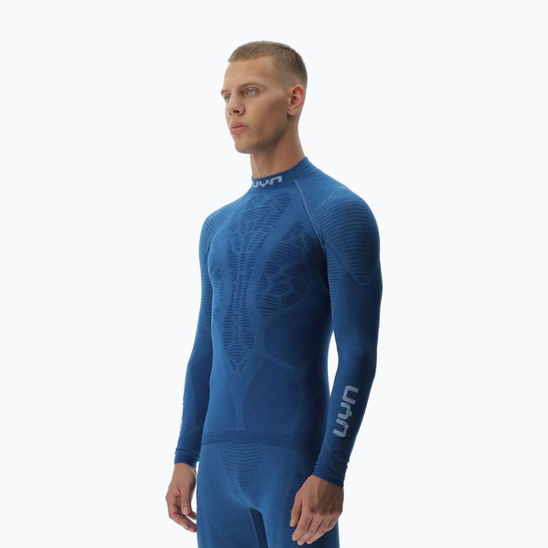 Pánské termo tričko s dlouhým rukávem UYN Elevatyon Biomorph Turtle Neck blue atoll 4