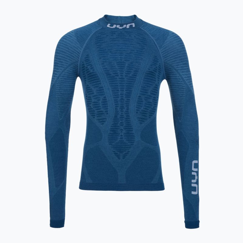 Pánské termo tričko s dlouhým rukávem UYN Elevatyon Biomorph Turtle Neck blue atoll 7