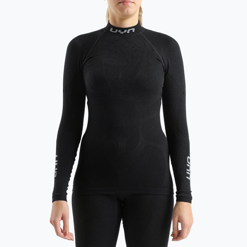 Dámské termo triko s dlouhým rukávem UYN Elevation Biomorph Turtle Neck black 4