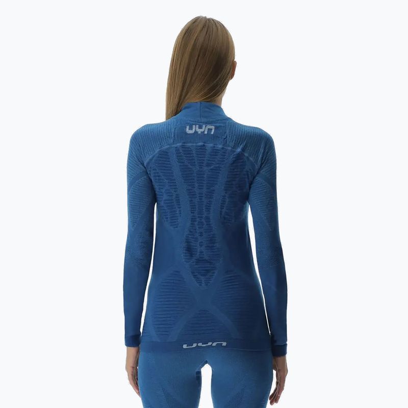 Dámská termoakční mikina UYN Elevation Biomorph LS Turtle Neck blue atoll 3