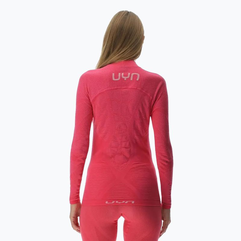 Dámská termoakční mikina UYN Elevation Biomorph LS Turtle Neck pink yarrow 3
