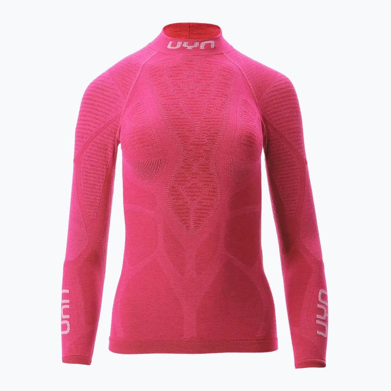 Dámské termo tričko longsleeve UYN Elevation Biomorph LS Turtle Neck pink yarrow 7