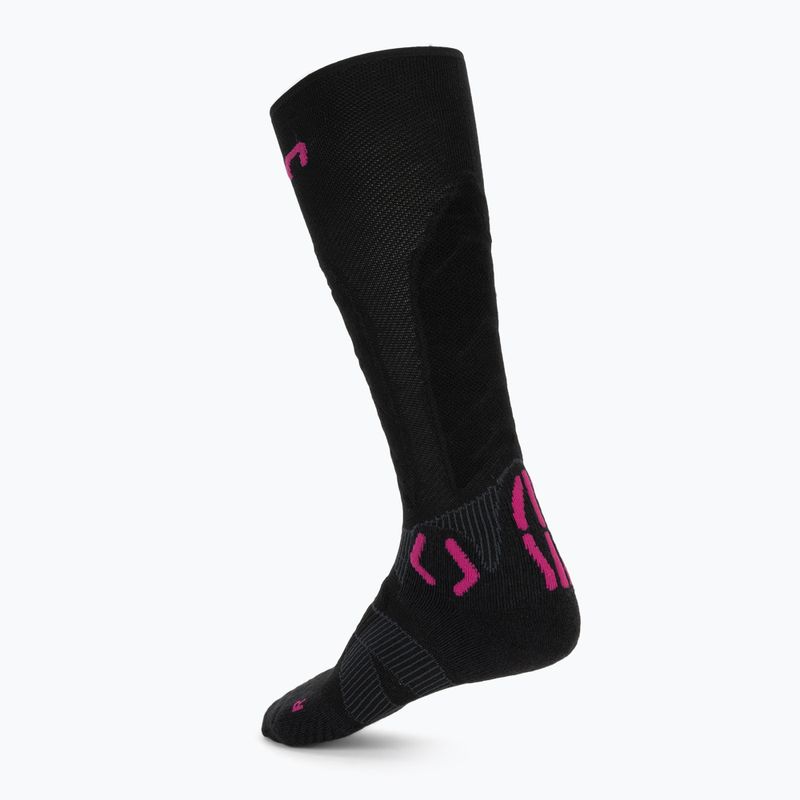 Dámské lyžařské ponožky UYN Ski Touring One Bio black/pink yarrow 2