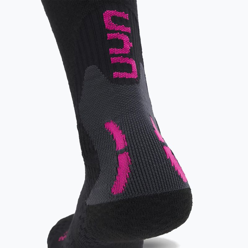 Dámské lyžařské ponožky UYN Ski One Alpine Merino black/pink 7