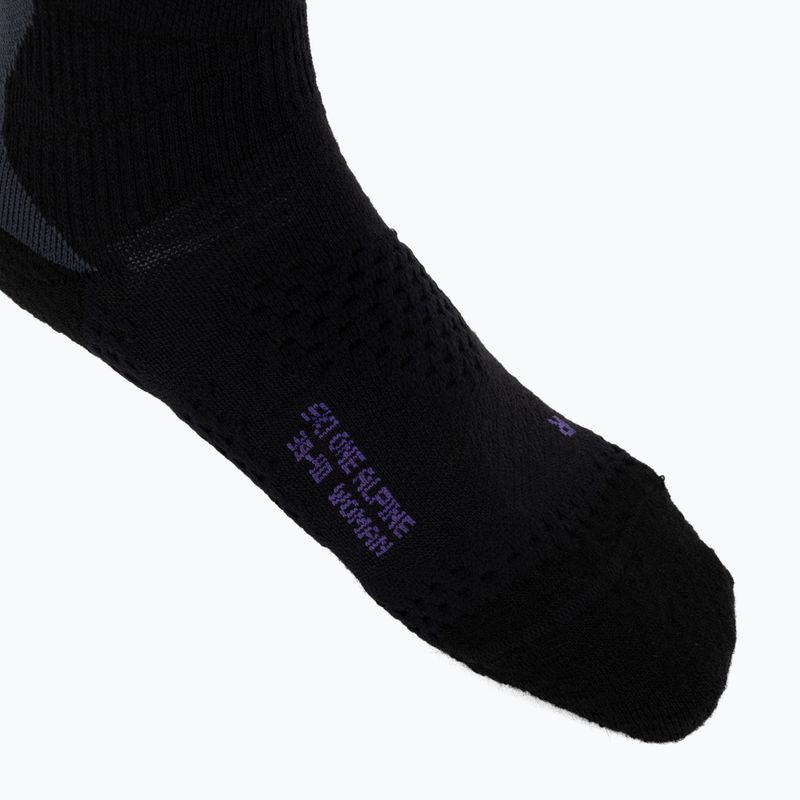 Dámské lyžařské ponožky UYN Ski One Alpine Merino Socks black/violet 3