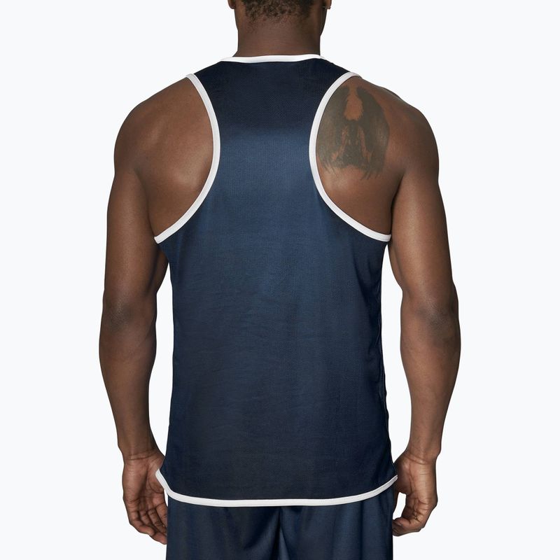 Pánské oboustranné tílko Leone Double Face Boxing Singlet modrá/červená AB214 2