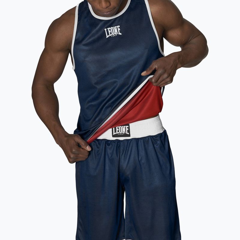 Pánské oboustranné tílko Leone Double Face Boxing Singlet modrá/červená AB214 3