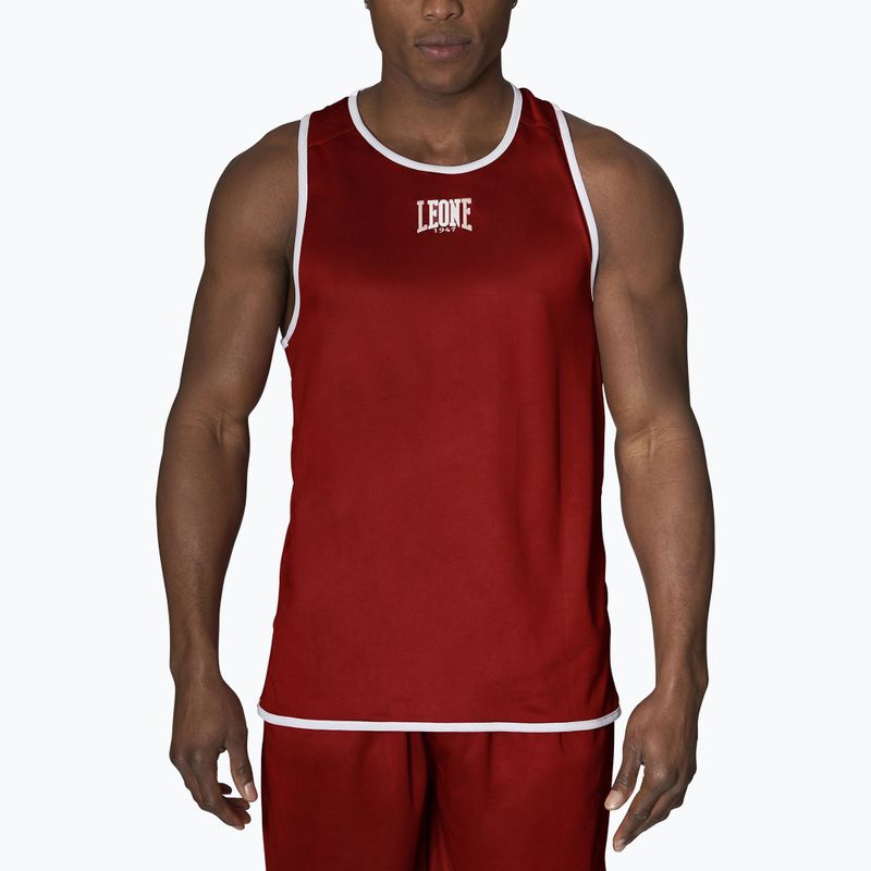 Pánské oboustranné tílko Leone Double Face Boxing Singlet modrá/červená AB214 4
