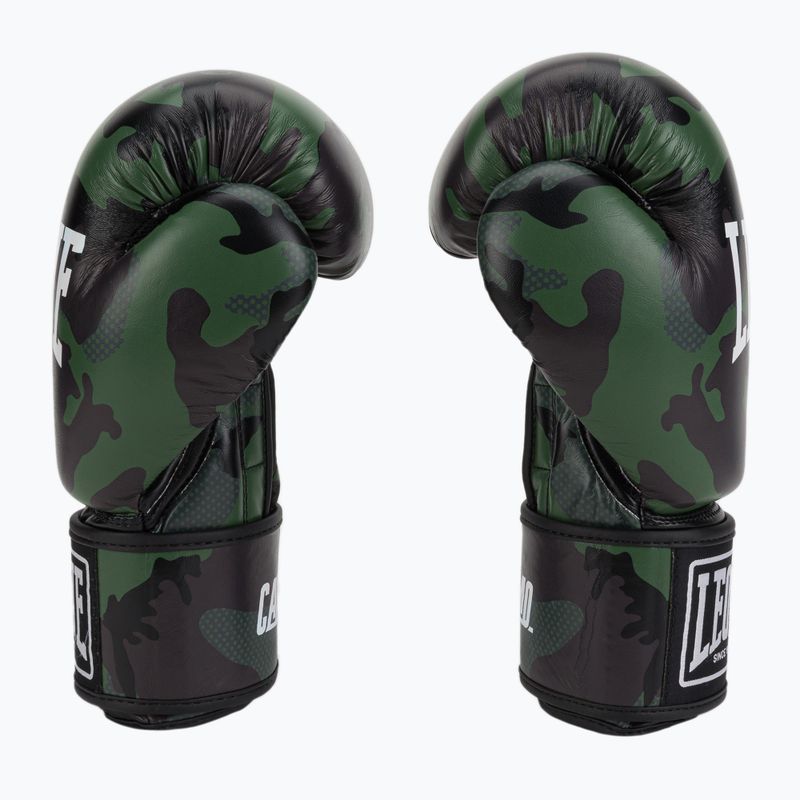 Zelené boxerské rukavice Leone camo GN324 4