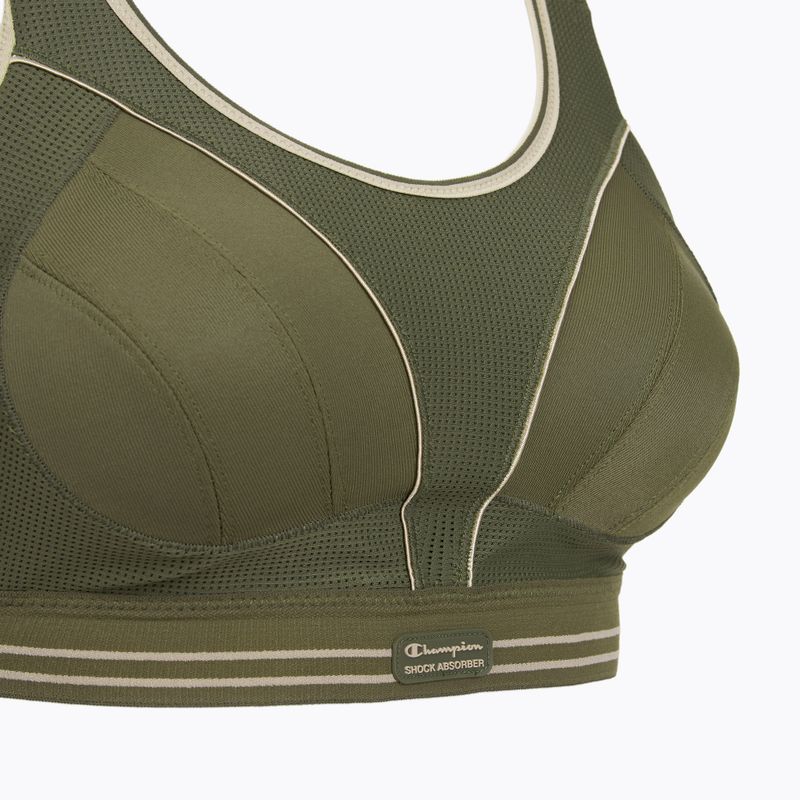 Sportovní podprsenka Shock Absorber Ultimate Run Bra khaki 3