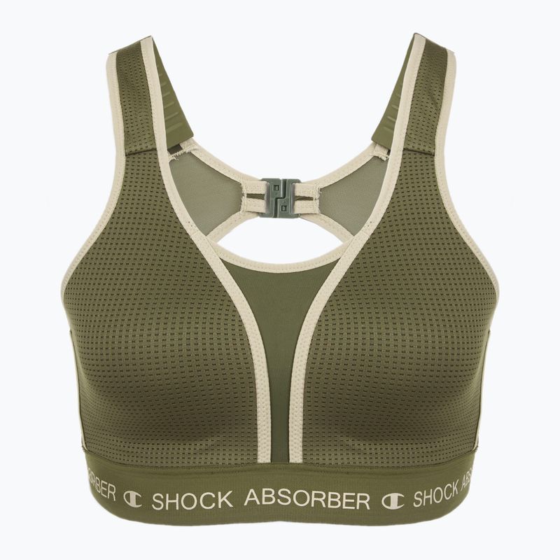 Sportovní podprsenka Shock Absorber Ultimate Run Bra Padded khaki