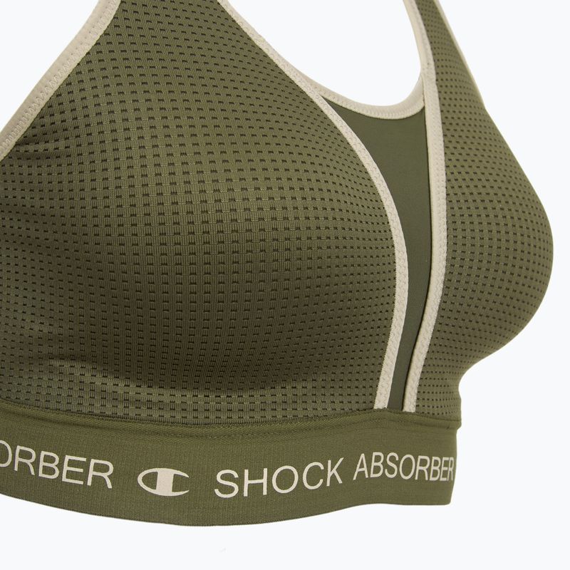 Sportovní podprsenka Shock Absorber Ultimate Run Bra Padded khaki 3