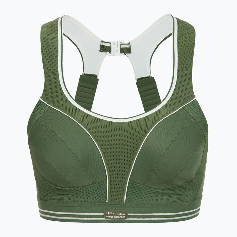 Sportovní podprsenka Shock Absorber Ultimate Run Bra greyish green
