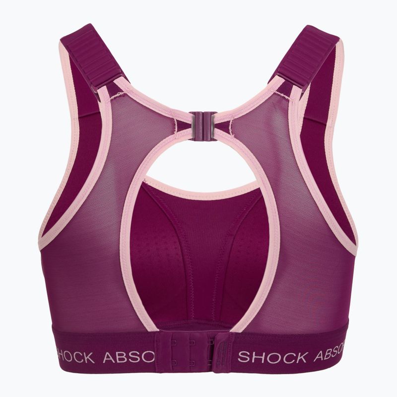 Sportovní podprsenka Shock Absorber Ultimate Run Bra Padded deep purple 2