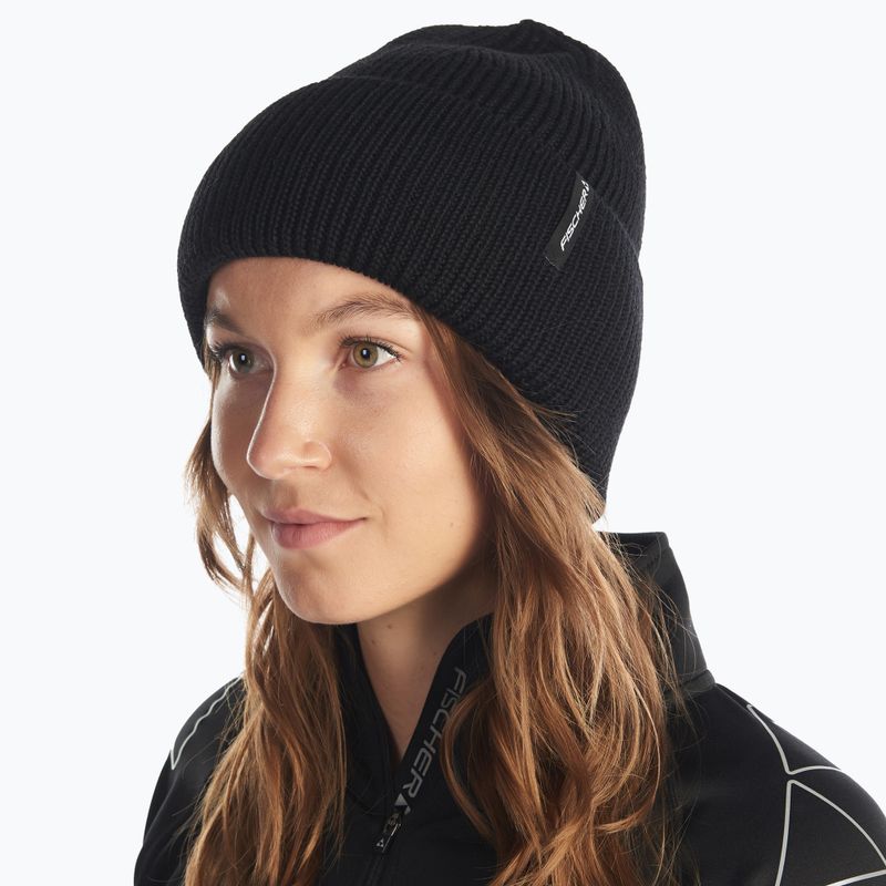 Zimní čepice Fischer Logo Beanie black 5