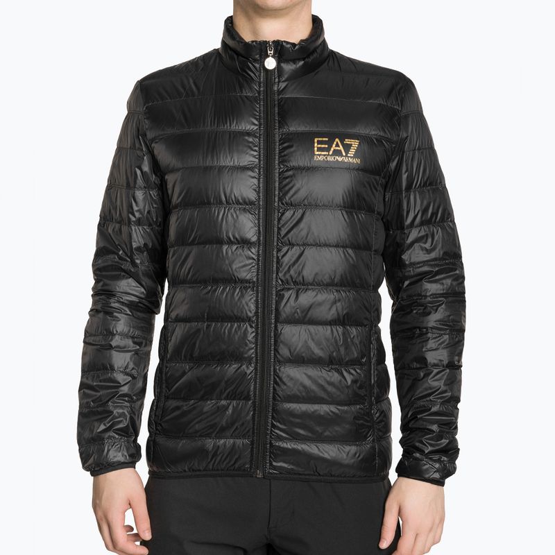 Pánská bunda  EA7 Emporio Armani Train Core ID Down Light black/gold logo