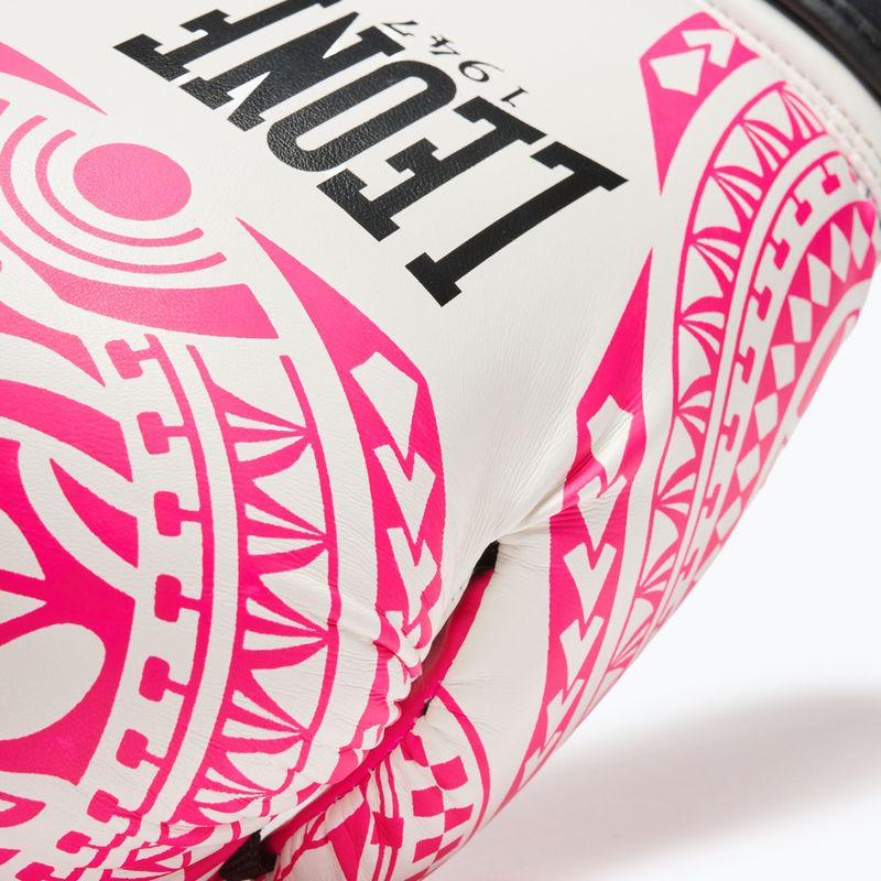 Boxerské rukavice LEONE 1947 Haka white 8