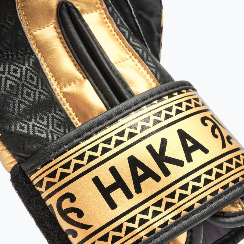 Boxerské rukavice LEONE 1947 Haka black/gold 7