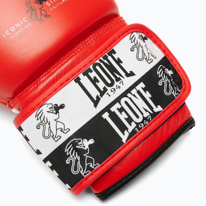 Boxerské rukavice LEONE 1947 Iconic red 7