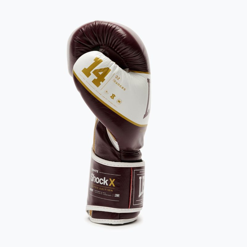 Boxerské rukavice LEONE 1947 Shock X burgundy 5